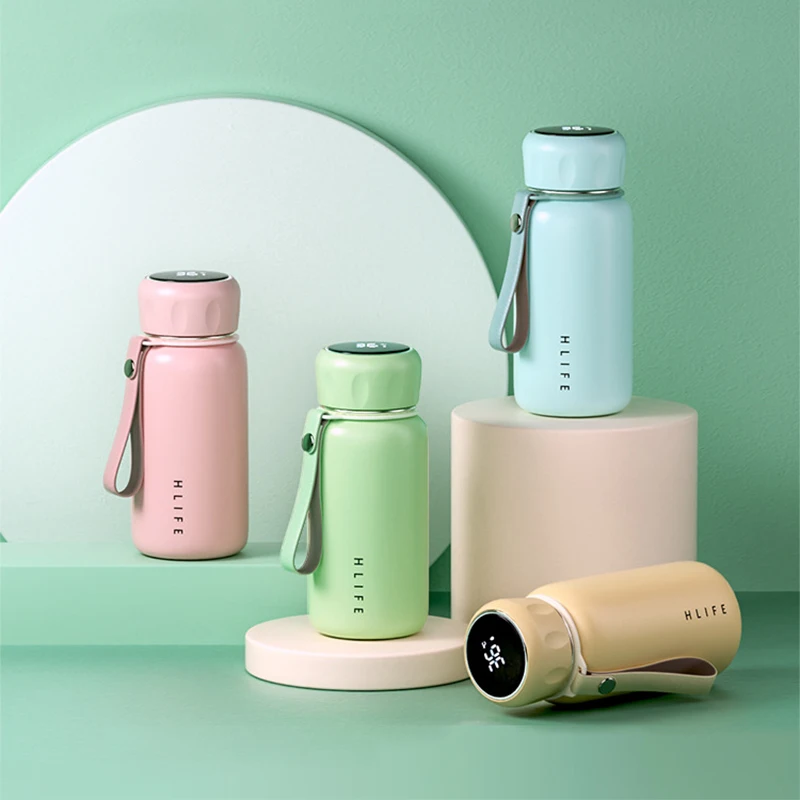 

304 Stainless Steel Cup Smart Thermos Bottle For Coffee LED Temperature Display Thermal Mug Vacuum Flasks Coffee Cup 380ml