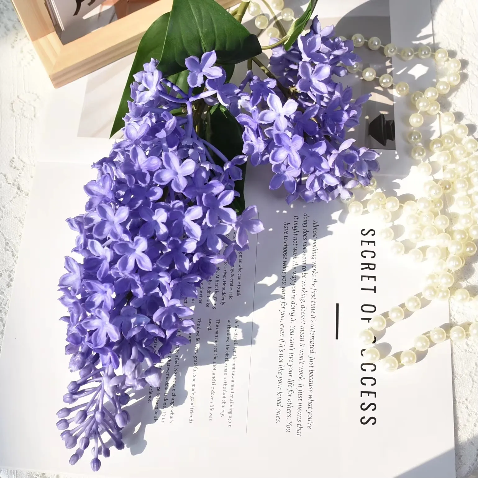 

Искусственный силиконовый цветок сирени LaurelChow, 70 см