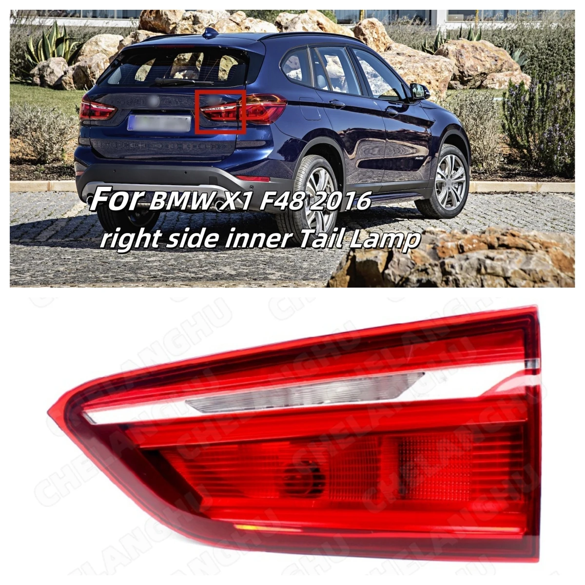 

Светодиодный правый внутренний задний фонарь для BMW X1 F48 2016 2017 2018 2019, автомобильный аксессуар, внутренний задний фонарь OEM 63217350698