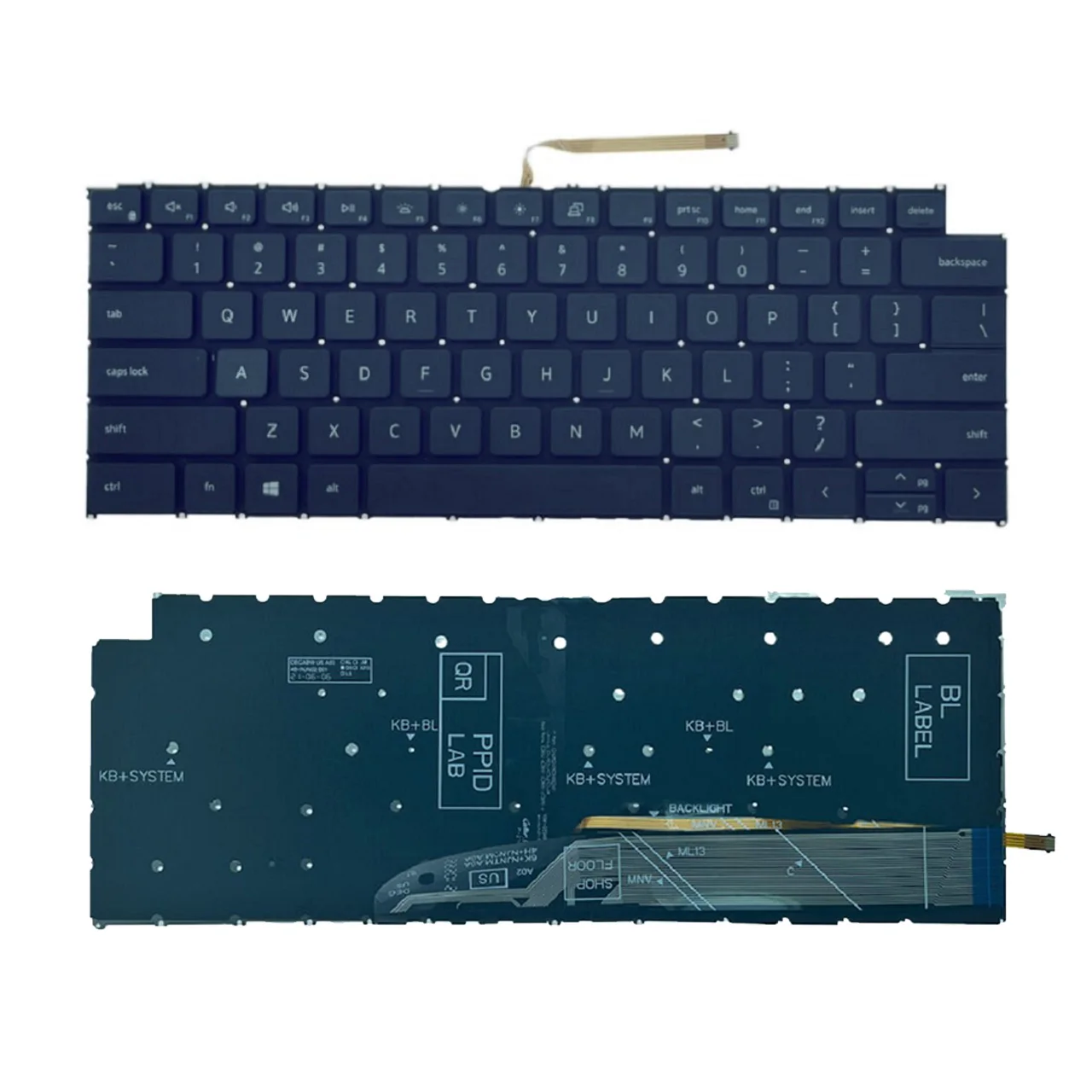 New US Russian Backlit Keyboard For Dell Inspiron 5310 5410 5415 5418 5320 7415 7425 P144G P147G Vostro14Pro Latitude 3420