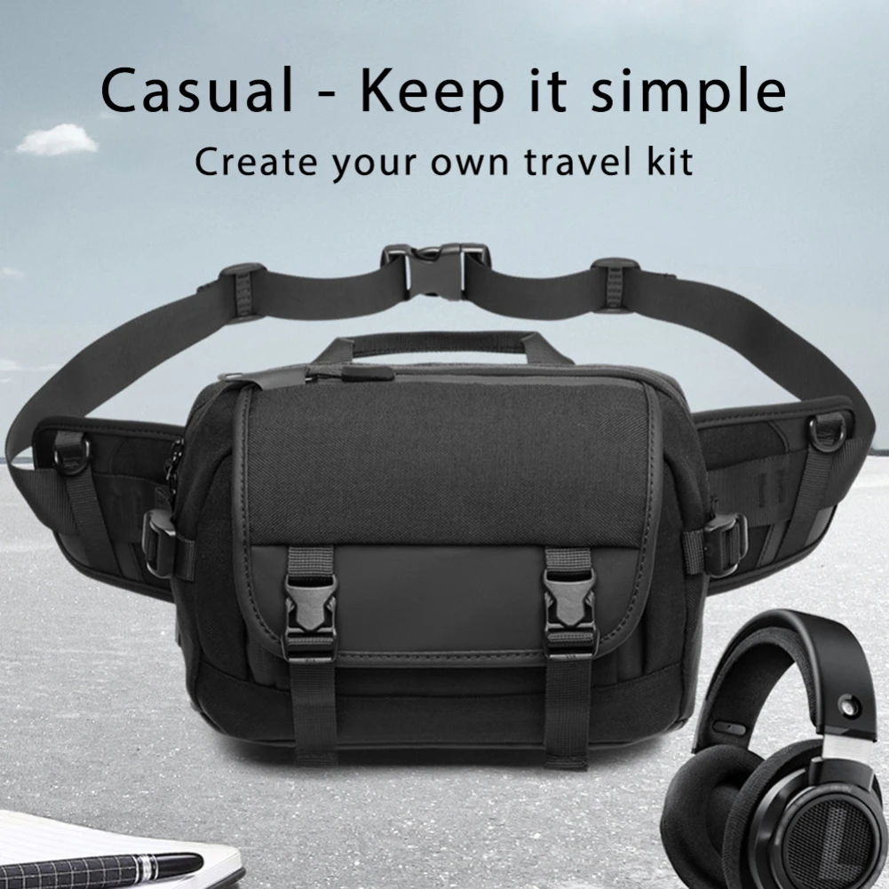 Men Waist Bag Fashion Multifunction Outdoor Fanny Pack Waterproof Waist Packs Male Travel Phone Pouch Crossbody Belt Bags