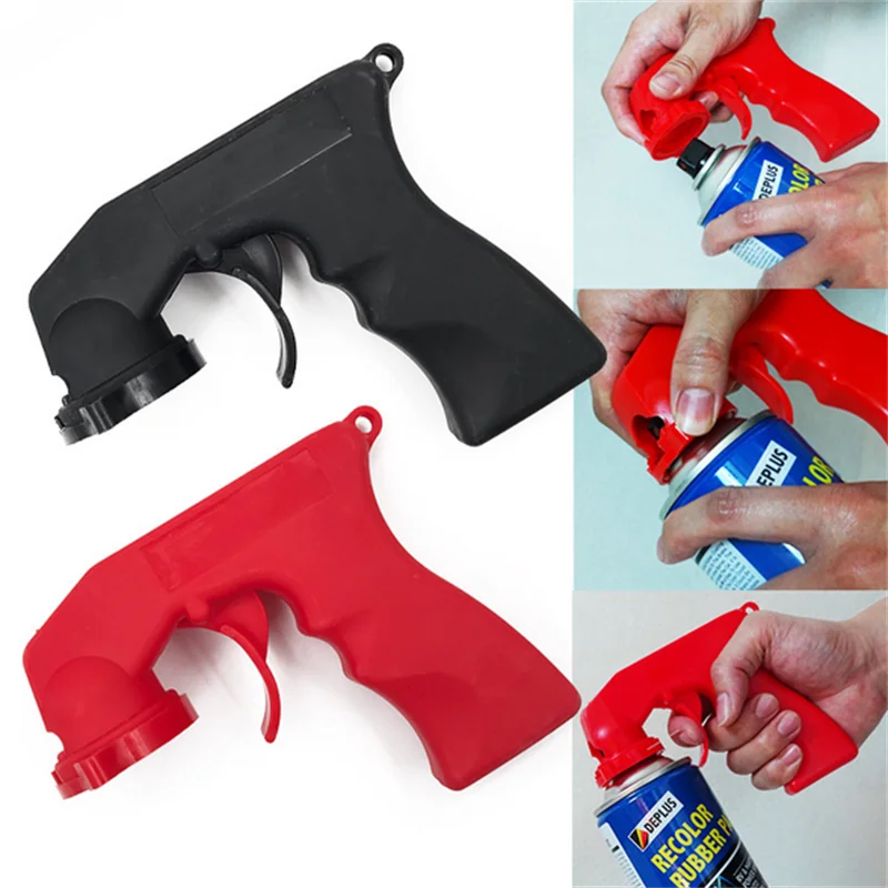 Spray Adaptor Paint Care Aerosol Spray Gun Handle with Full Grip Trigger Locking Collar Car Maintenance Painting Paint Tool