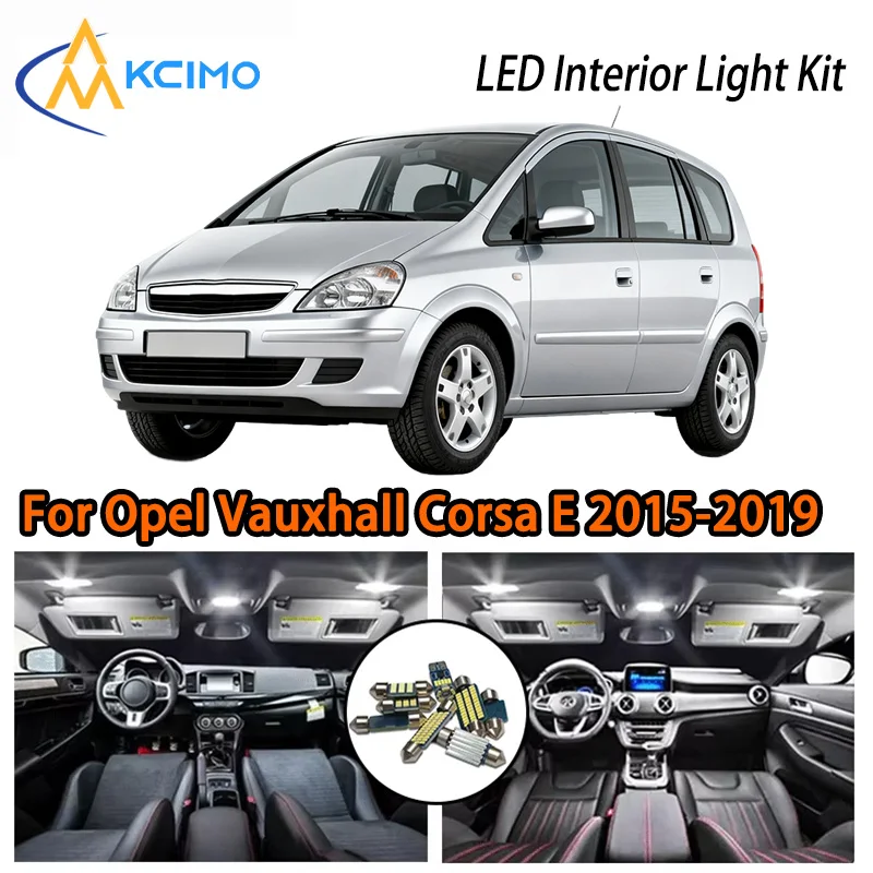 Фото KCIMO для Opel Vauxhall Corsa E 2015-2019 комплект интерьера премиум-класса со светодиодной подсветкой - 2 цвета, быстрая установка, долговечность №1