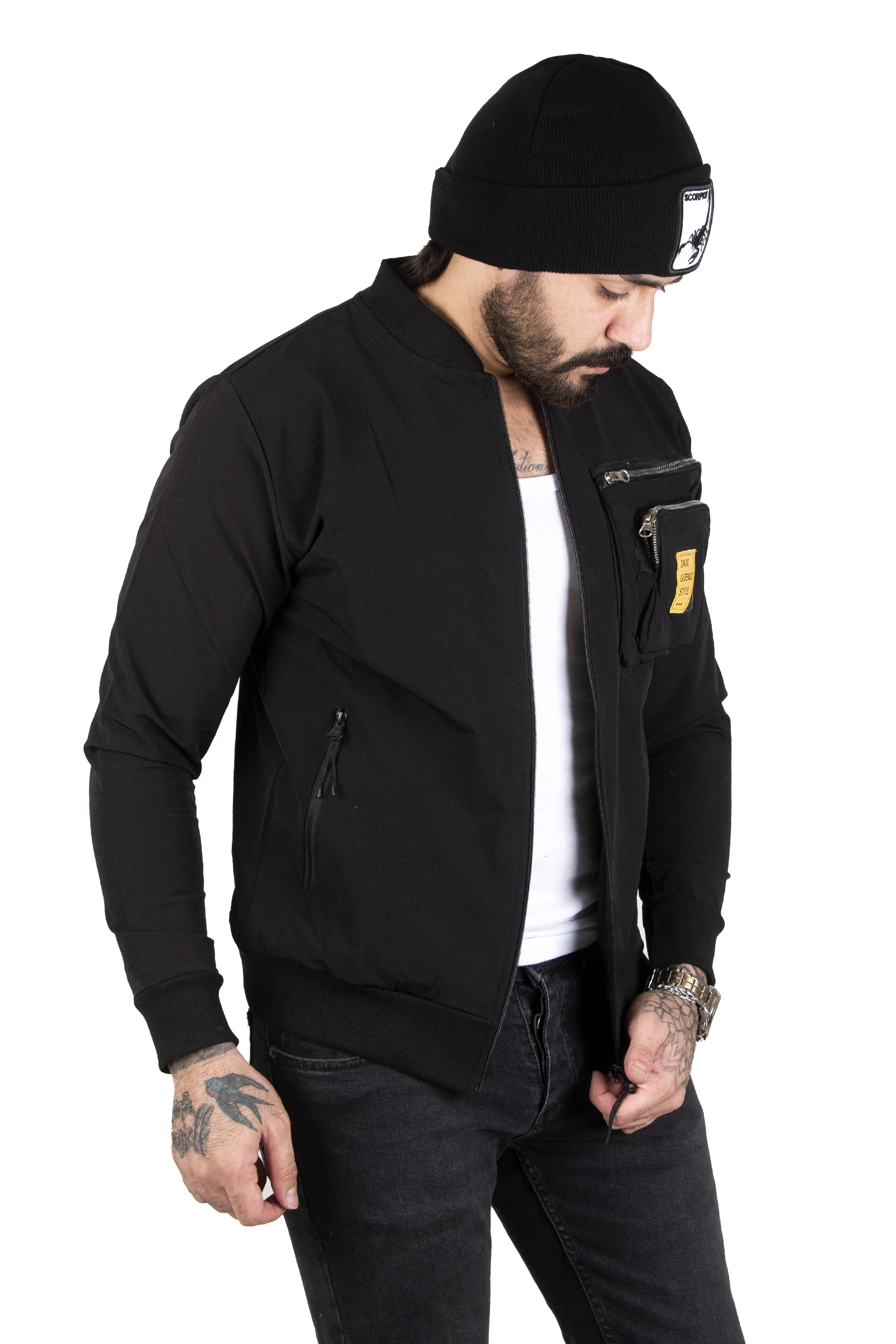 DeepSEA Cargo Pockets Ribanalı Parachute Fabric Men 'S Coat 2300505
