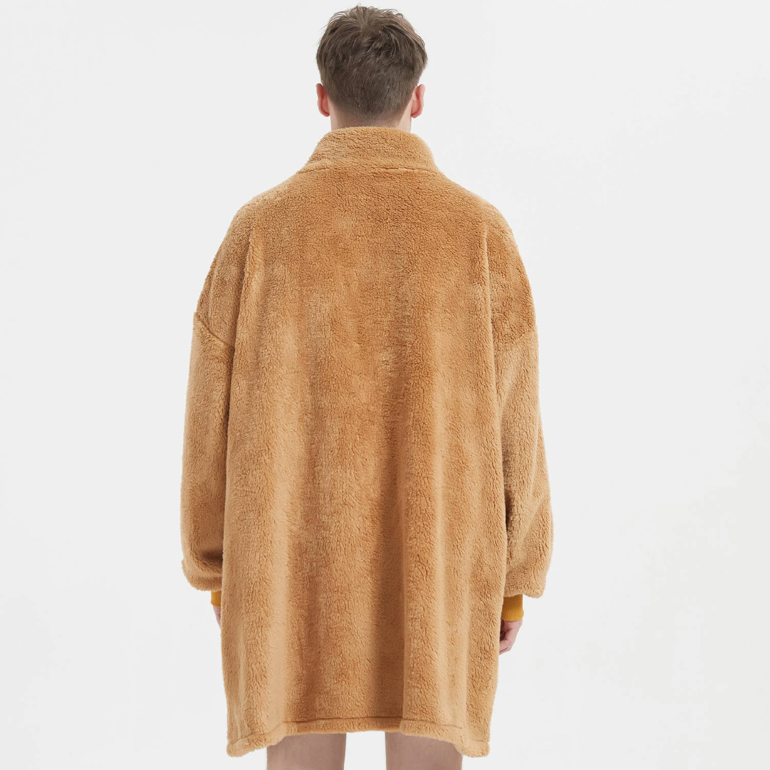 Adult Onesie Sleepwear Men's and Women's Nightgown Sweatshirt Polar Fleece Homewear Thickened Long Sleeve Pajama Set