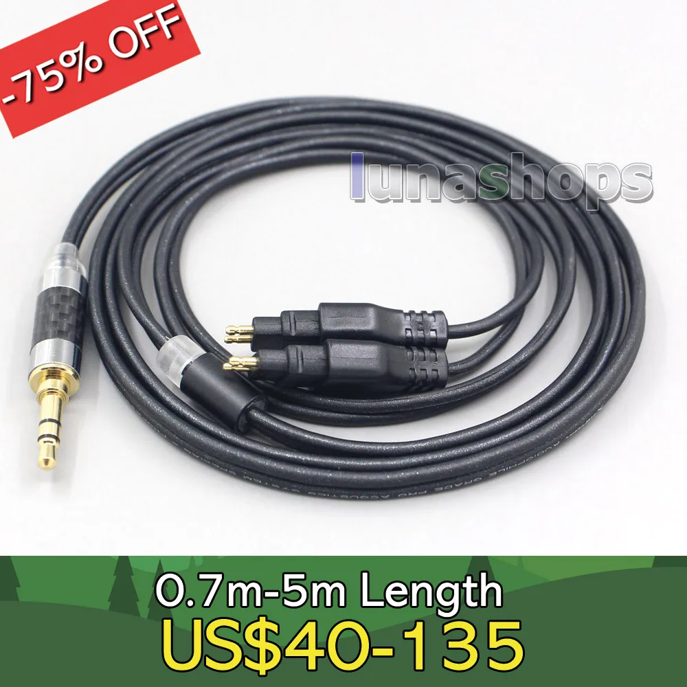 

2.5mm 4.4mm XLR Black 99% Pure PCOCC Earphone Cable For Sennheiser HD580 HD600 HD650 HDxxx HD660S HD58x HD6xx LN007091