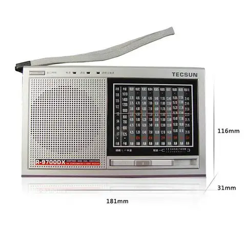 Внешняя антенна, TECSUN R-9700DX, портативная, для FM-радио, стерео, MW, SW, для подключения наушников