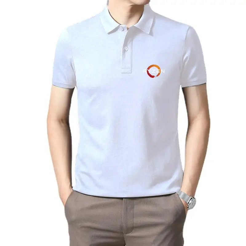 

Golf wear men Men Ryzen Summer Fashion Prints Tops Black novelty women polo t shirt for men