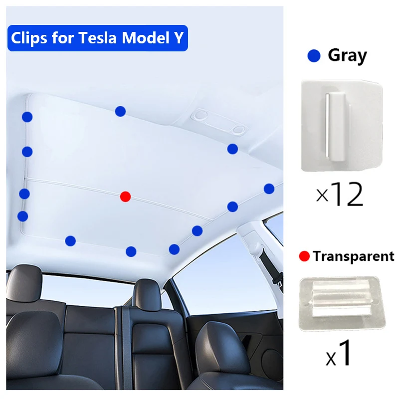 

Для Tesla Model Y S X 3, зажимы для солнцезащитного козырька на крышу, разделенная навеска для окон, солнцезащитные козырьки, зажим для солнцезащитного блока, аксессуары для интерьера 2025 2024