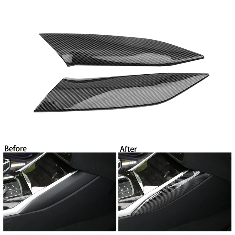 

Carbon Fiber Center Console Side Gear Shift Panel Decorative Cover Trim For-BMW 3 Series G20 G28 2020 2021