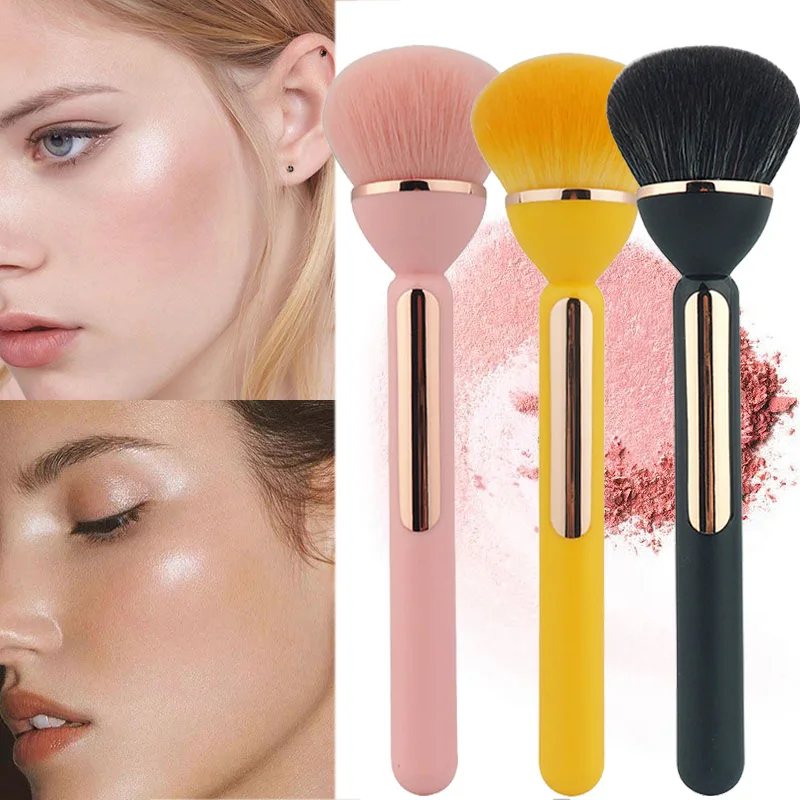 

Soft Fluffy Loose Powder Brush Wool Fiber Large Foundation Blush Brush Professional Makeup Brush For Blush Contour Makeup Brush