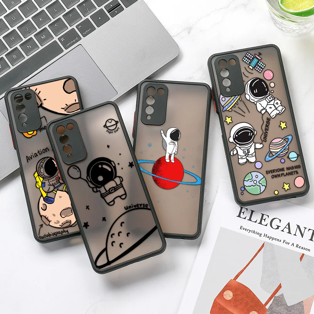 

Honor 50 Case For Huawei P30 Lite P40 Pro P50 Case Fundas Honor 8X 9A 9X 50 SE 10i 20i 30S Y6p Y8p P Smart 2021 Astronaut Covers