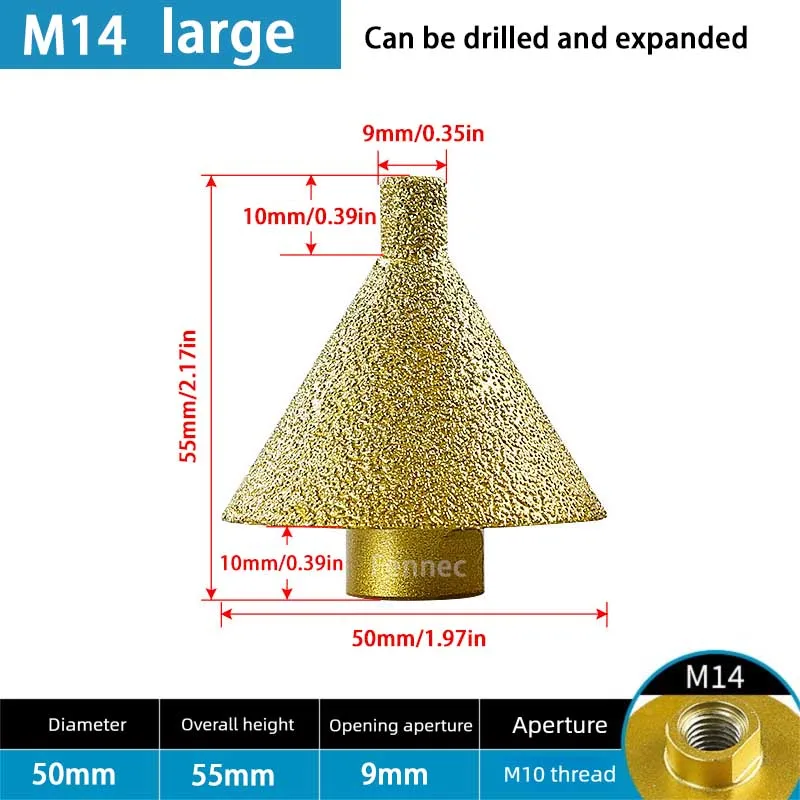 

Алмазное сверло FENNEC для снятия фаски 38/50 мм