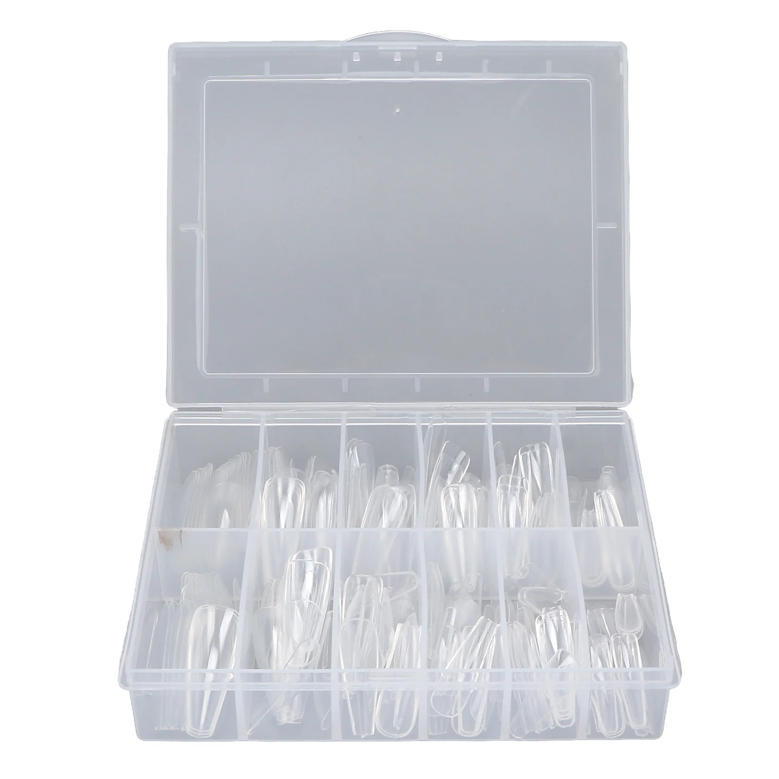 

240pcs Artificial Ultra Thin Nail Tips Transparent False Nail Extension Tips Clear Nail Tips
