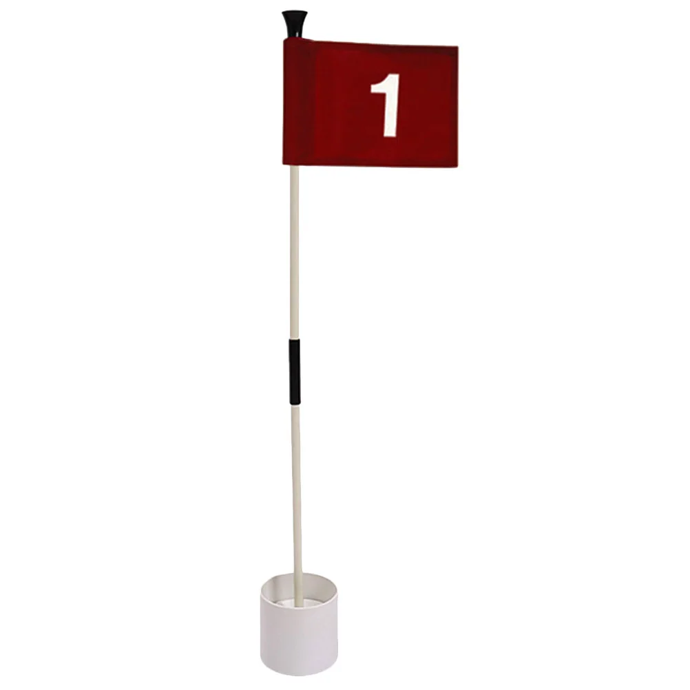 

Flags Flag Golfing Flagpole Green Court Target Number Equipment Practice Pin Training Hole Goal Supplies Lawn Double Fan Stick