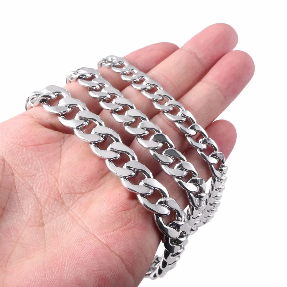 Модные браслеты в европейском и американском стиле кубинские металлические цепи