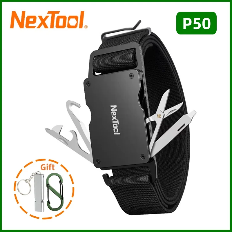 Фото Многофункциональный поясной инструмент NexTool P50 (обновленная версия) для мужчин: отвертки, ножницы, напильник, инструмент для извлечения SIM-карты №1