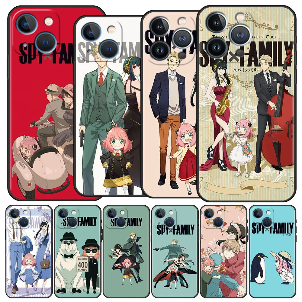 

Anime Spy Family TPU Case For Apple iPhone 13 11 12 Pro 7 XR X XS Max 8 6 6S Plus 5 5S SE 2022 13Pro Soft Phone Funda