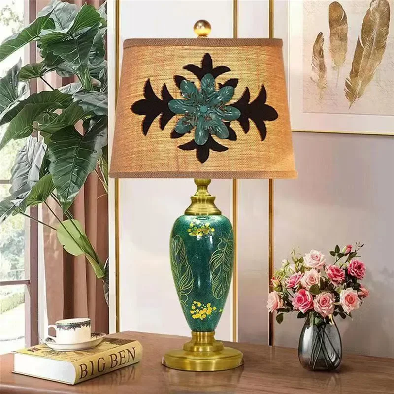 Американская настольная лампа Hongcui в стиле ретро французская Роскошная гостиная