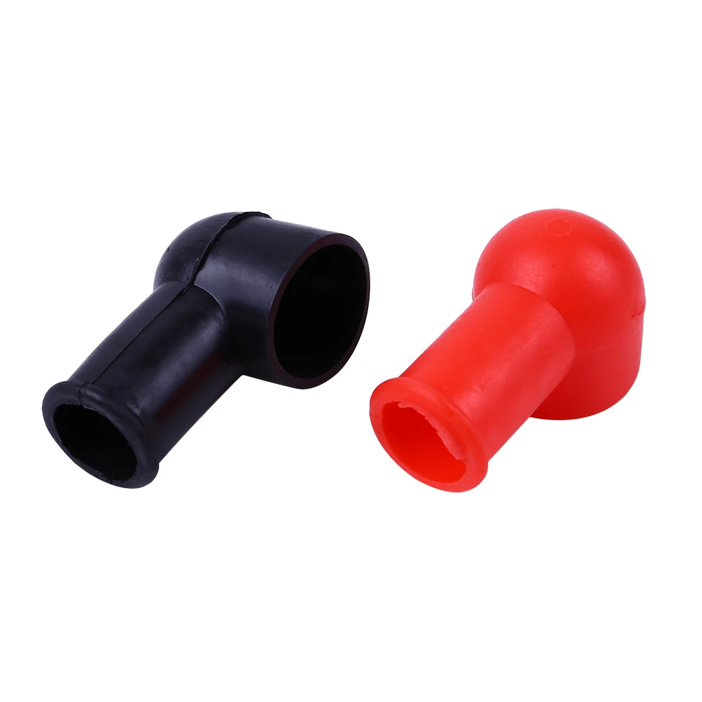 

2pcs Car Positive Battery Terminal Insulator Wire Connector Cap Protective Cover Automotive Replacement Supplies