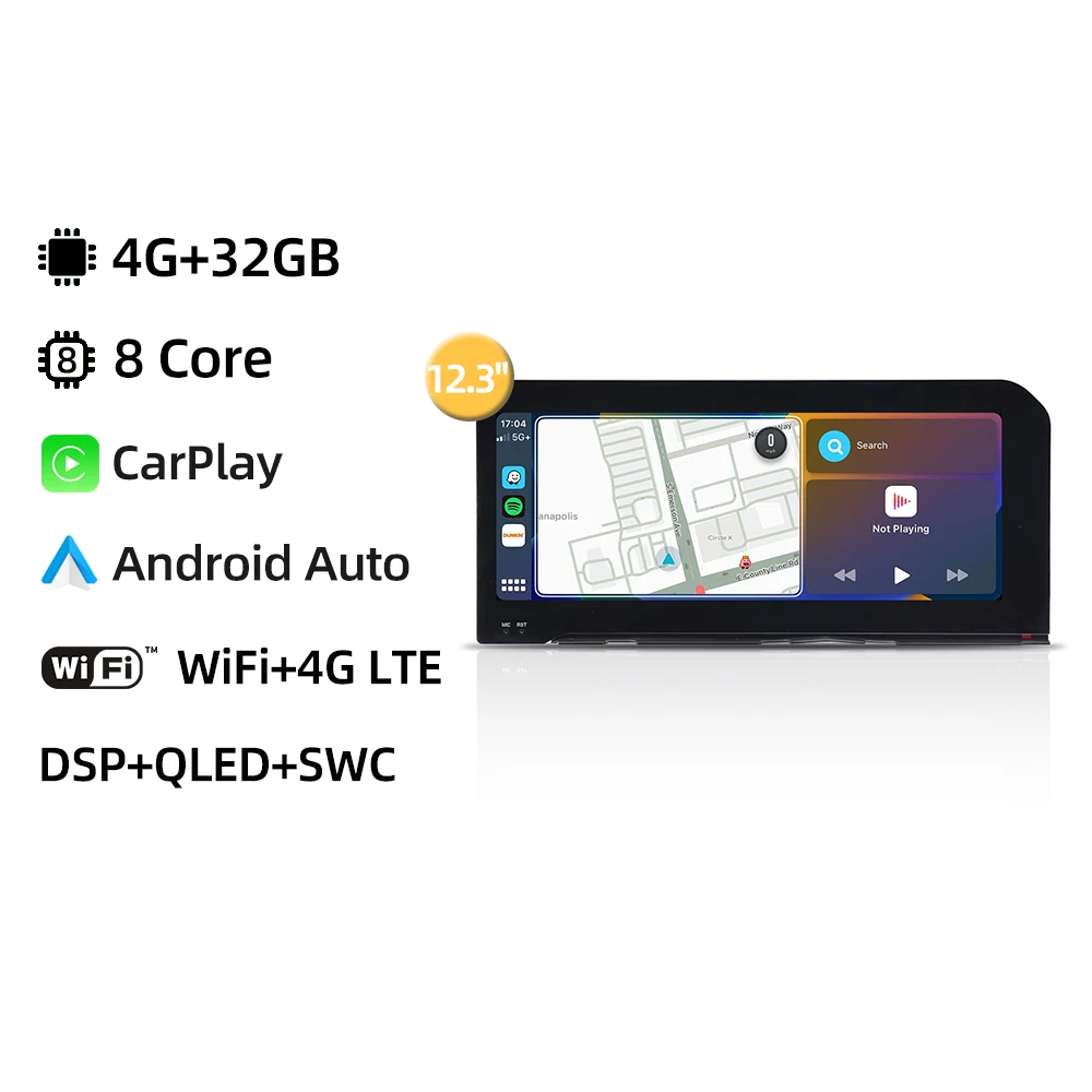 

Автомобильный радиоприемник CarPlay Android 14.0 для Toyota Land Cruiser Prado 250 2022-2024 GPS-навигация 4G WiFi DSP стерео мультимедийный плеер
