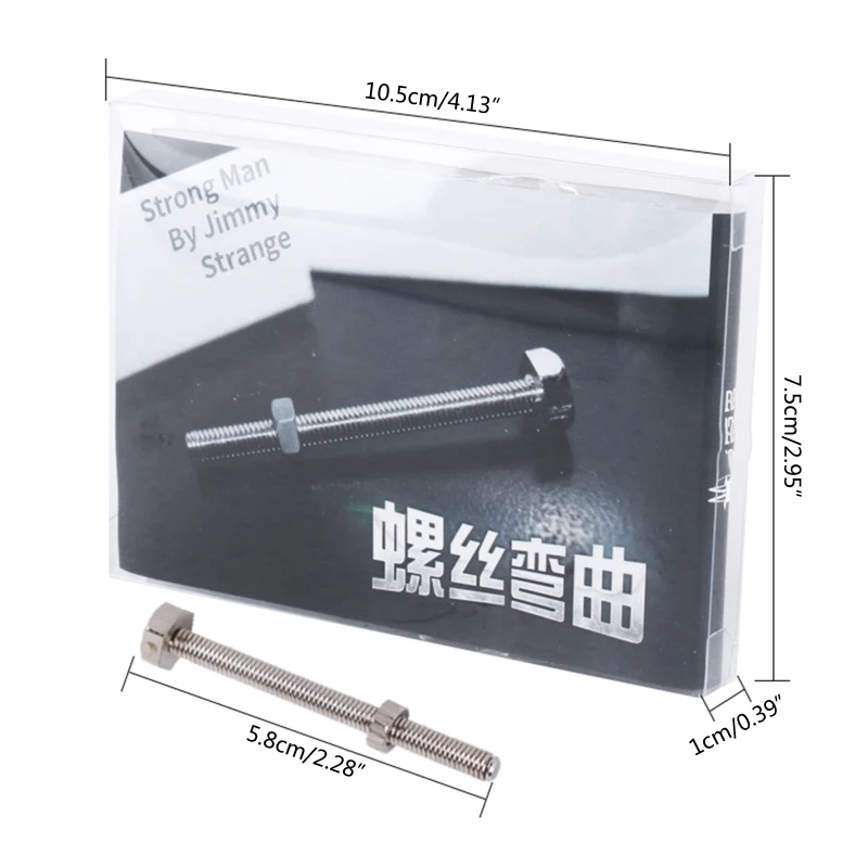 

GXMB Strong Man Bending Screw Close Up Magic Props Mind Control Illusion Practical Joke Magician Stage Performance Pocket Toy