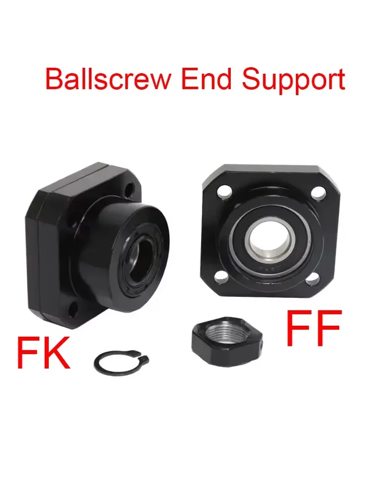 Фото FK12 FF12 FF20 FF30 FK20 FK30 Шариковый винт Подшипник седла Шариковый винт Концевая опора Блок для шарикового винта с ЧПУ Часть №1