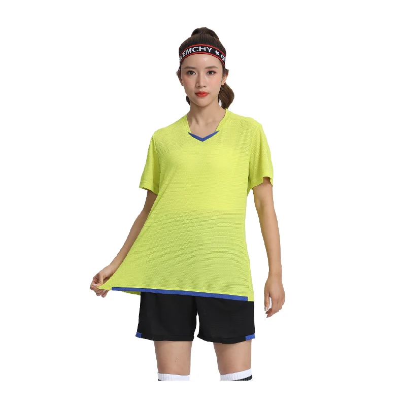 

Women Customized Sports Sets Tennis Football Training Sportwear Jersey Quick Dry Badminton Tees Top And Shorts Soccer Sets