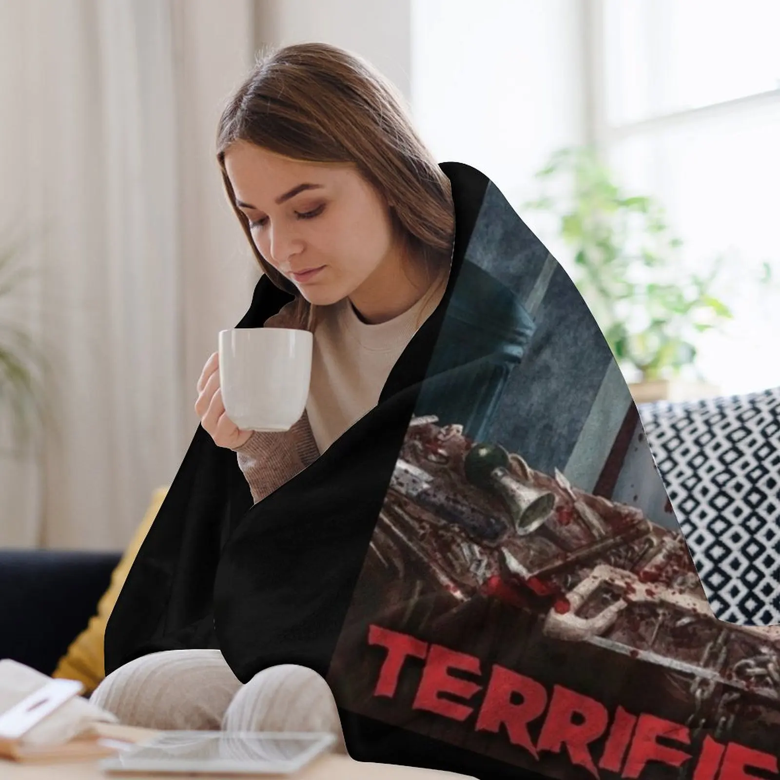 Ужасающий фильм ужасов искусство клоуна постер одеяло кровать модное