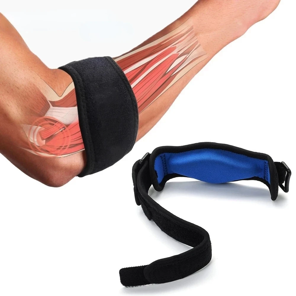 

Tennis Absorb Sweat Lateral Pain Protection Sports Safety Nylon Elastic Elbow Brace Sleeve Basketball Shooting Pads bandage