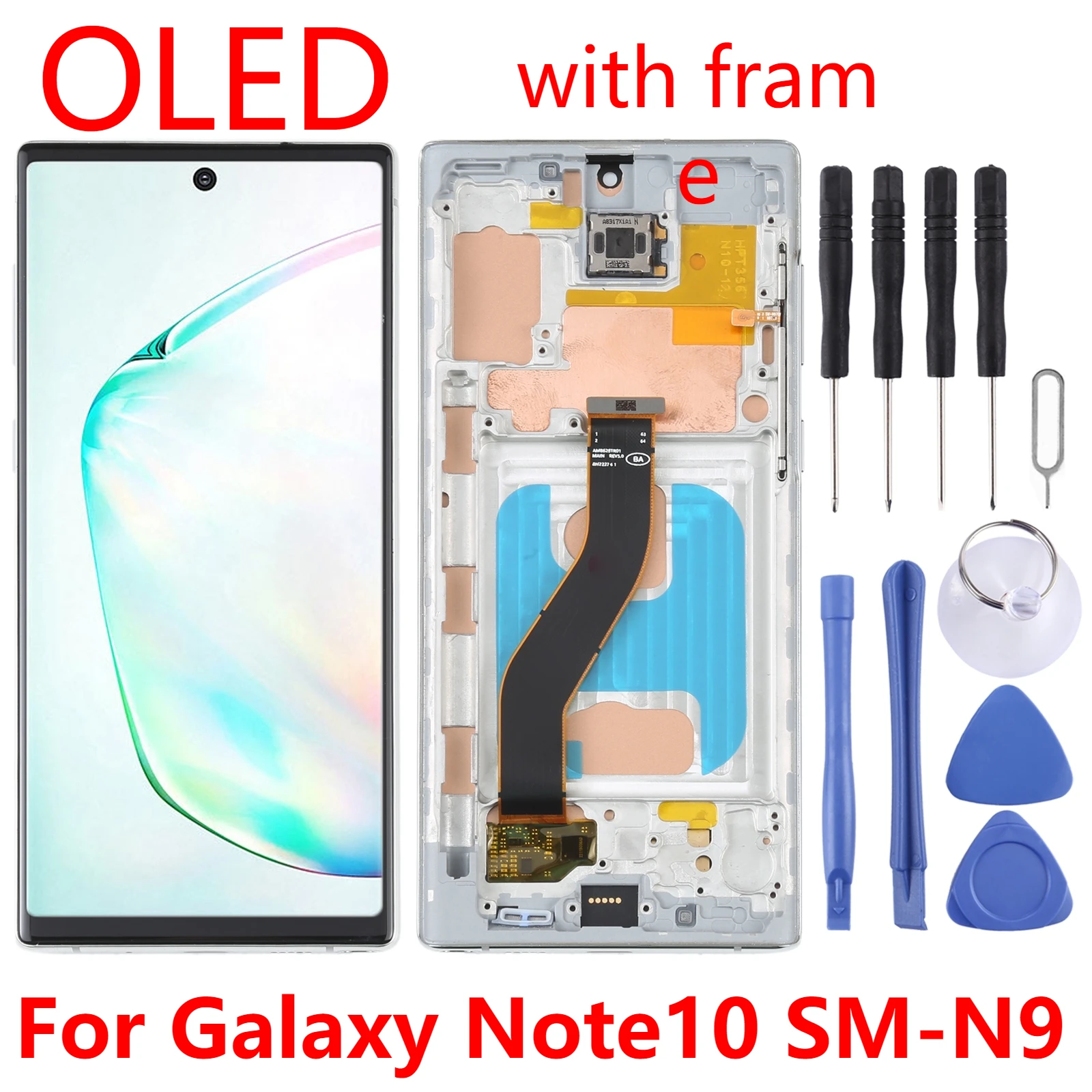 

OLED ЖК-экран для Samsung Galaxy Note10 SM-N970 дигитайзер в сборе с рамкой