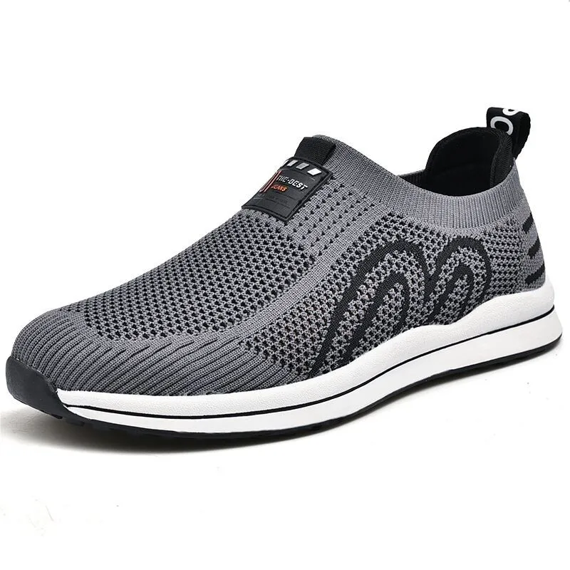 

New Mesh Shoes Men Loafers Light Walking Breathable Summer Comfortable Casual Shoes Men Sneakers Zapatillas Hombre Plus Size 46