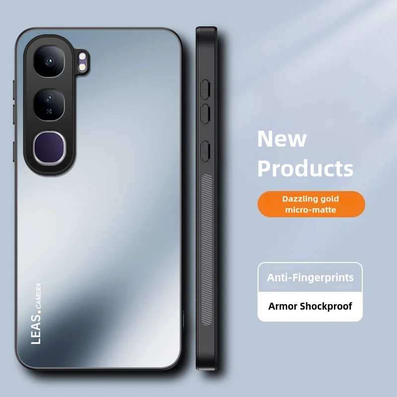 Чехол для vivo V40 Lite (IDN) 4G 5G матовый ослепительный золотой силиконовый защитный