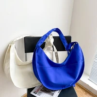 canvas handbags large capacity womens bag korean style shoulder bags school student fashion dumpling bag tote bags for women
