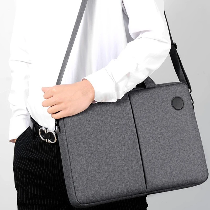 Briefcase men's 15.6 laptop bag women's leisure portable One Shoulder Messenger Bag waterproof and wear-resistant