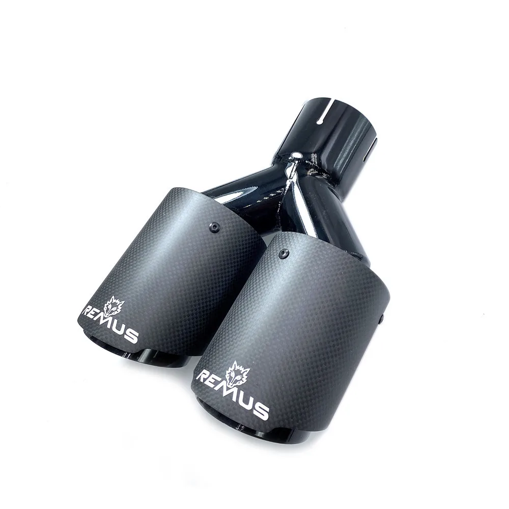 1 шт. 63 мм в 89 двойной наконечник из углеродного волокна + выхлопной трубы