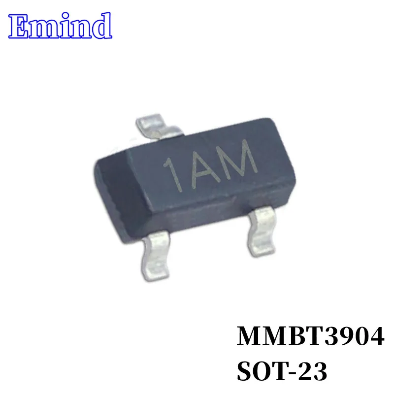 1000/2000/3000 шт. MMBT3904 SMD транзистор SOT-23 след 1AM Silkscreen тип NPN 40 в/мА биполярный усилитель транзистор
