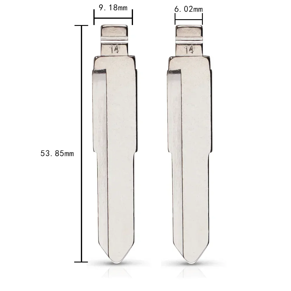 KEYYOU 10 шт. 14 # Металлический пустой откидной KD дистанционный ключ для Isuzu/Hainan Mazda