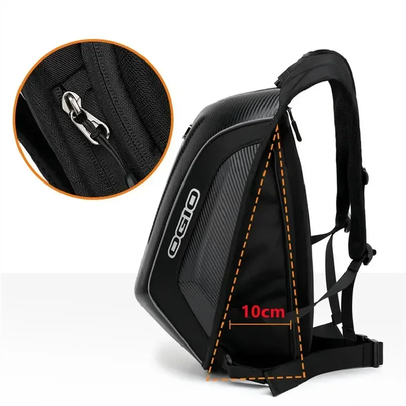 Твердый мотоциклетный рюкзак OGIO 30-48L из углеродного волокна сумки для