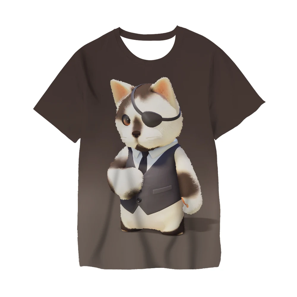 

Kids Cartoon Animal Cat Bunny Dogs 3D Print Tshirts Boys Girls Clothes Children Summer T-shirts Fashion O-neck Short Sleeve Tops