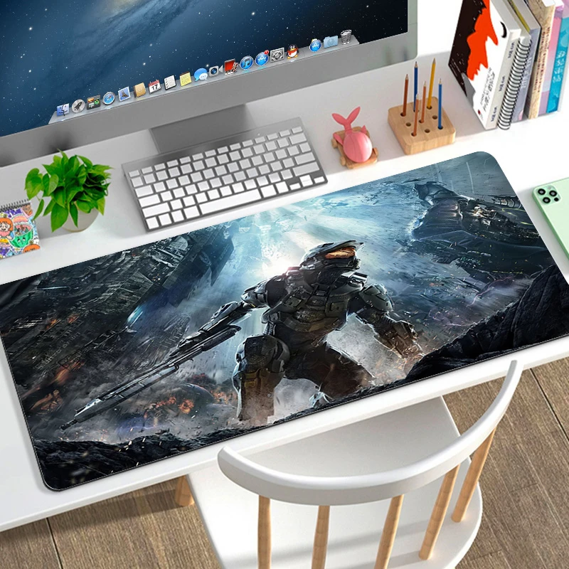 

Mouse Pads Halo Pc Gaming Accessories Rubber Mat Mausepad Gamer Cabinet Extended Pad Deskmat Mousepad Mats Keyboard Mause Anime