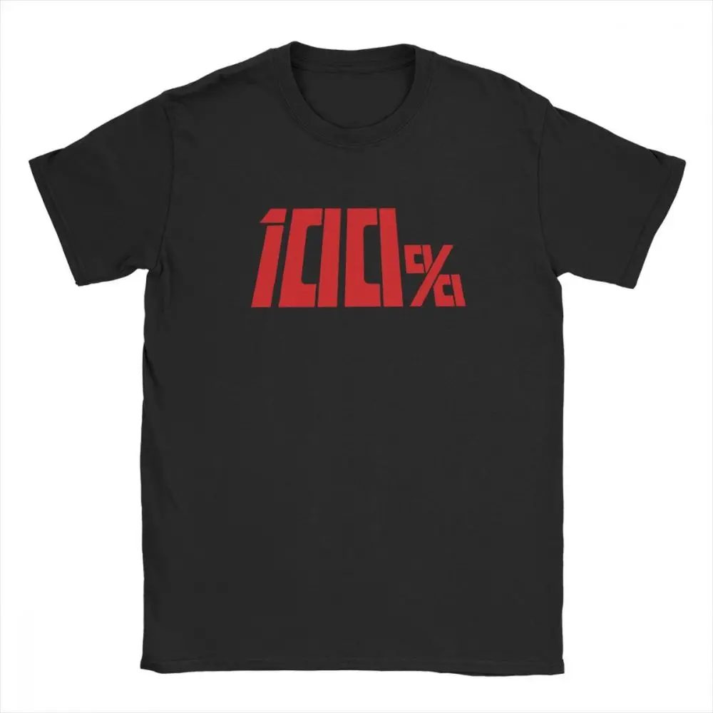 

Humorous Tees Mob Psycho 100% Tshirt Mob Psycho 100 Men T Shirts Short Sleeve Crewneck T-Shirts Cotton Classic Clothes Custom