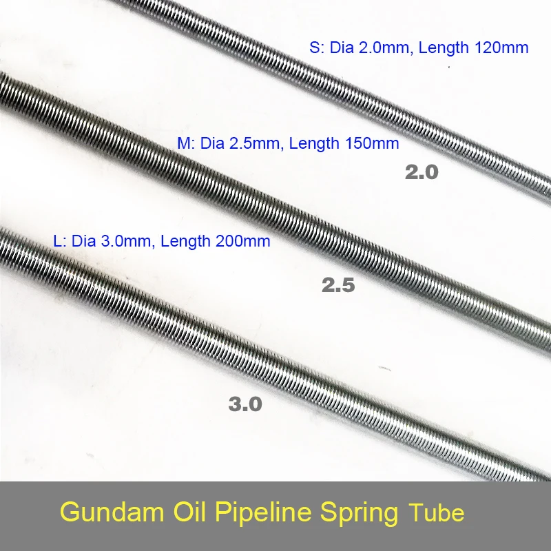 

Zaku Oil Pipeline Spring Tube 2.0/2.5/3.0mm Gundam Model Detail Modification Accessories