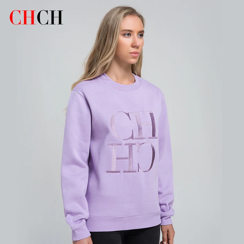 CHCH 2023 Women's Sweatshirt Casual Jacket Long Sleeve Sweater Soft and Comfortable Sportswear Long Sleeve Women's Sweatshirt