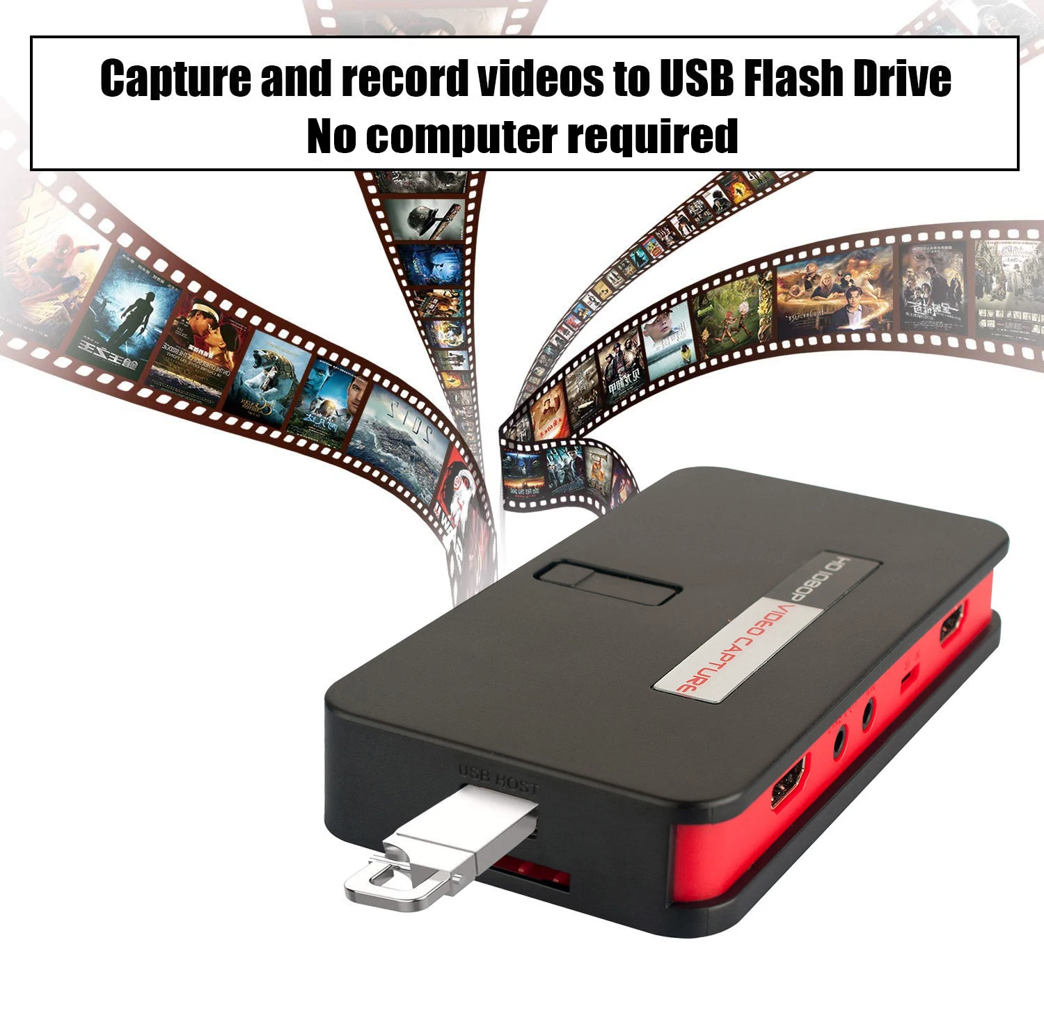 1080P HDMI Game HD Video Capture Box Grabber For XBOX PS3 PS4 TV Medical online Video Live Streaming Video Recorder