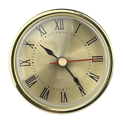Металлические настольные часы 65 мм с римскими цифрами