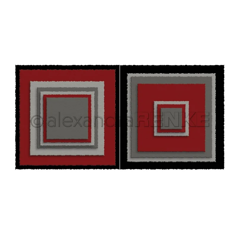 

Red Black White Square 2022 New Metal Cutting Die for DIY Scrapbook Craft Die Cutting Die Maker Photo Album Template Handmade De