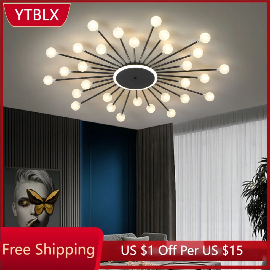 

Современная Потолочная люстра, роскошная светодиодсветодиодный круглая лампа с шариками-пузырями, минималистисветильник светильник с ута...