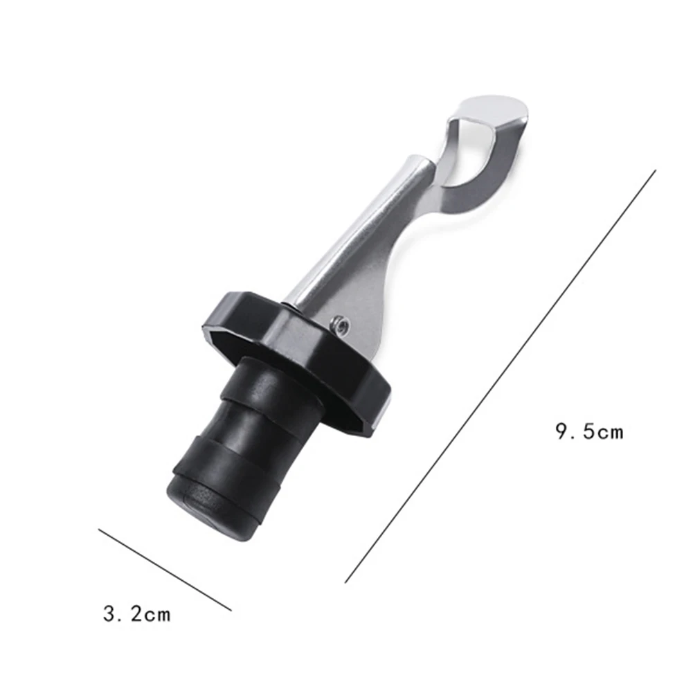 5pcs Stainless Steel Bottle Stopper Wine Bottle Cork Wine Vacuum Sealer Leak-proof Wine Bottle Stoppe Press Down Vacuum Stopper