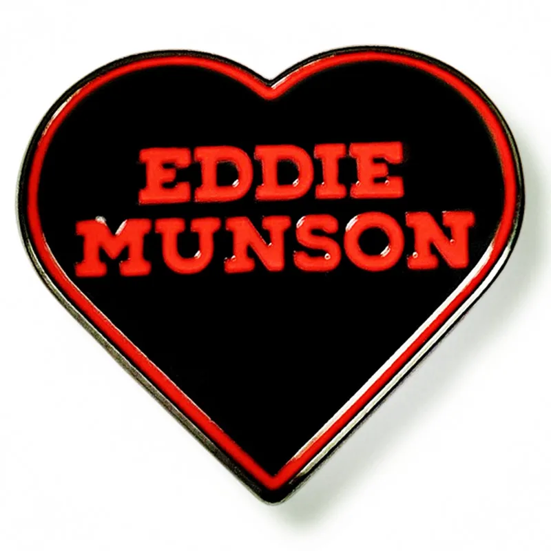 

Stranger Things EDDIE MUNSON Pin Enamel Brooch Alloy Metal Badges Lapel Pins Brooches for Backpacks Jewelry Accessories